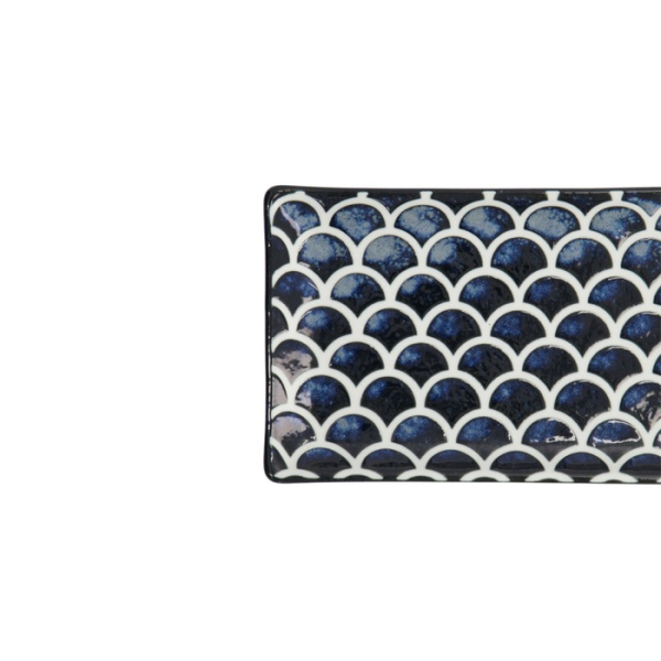 Sushi-Platte Cobalt Blue Mermaid, Porzellan, 22 × 13 × 2 cm, Art.-Nr. 33168