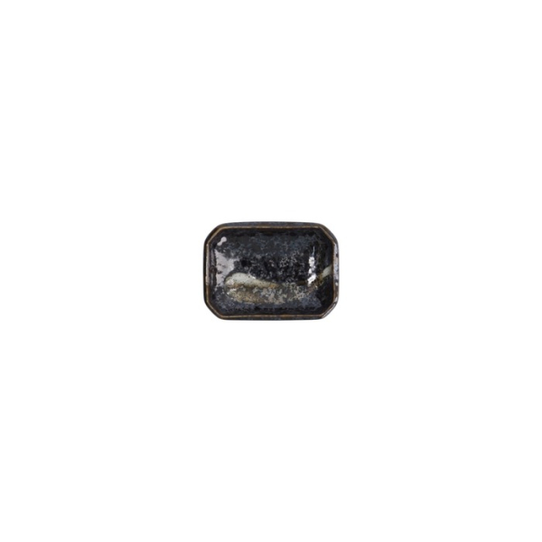 Sauce Bowl Arahake Black, Porcelain, 8.8 × 6.5 × 2.8 cm, Item No. 33187
