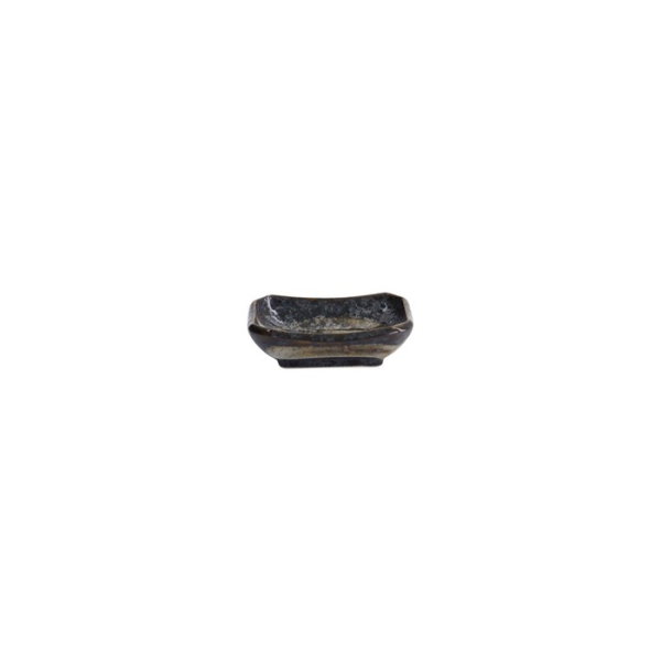 Sauce Bowl Arahake Black, Porcelain, 8.8 × 6.5 × 2.8 cm, Item No. 33187