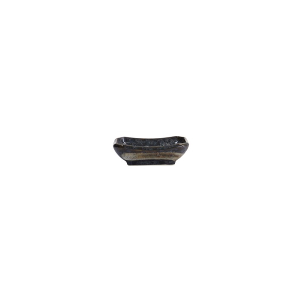 Sauce Bowl Arahake Black, Porcelain, 8.8 × 6.5 × 2.8 cm, Item No. 33187