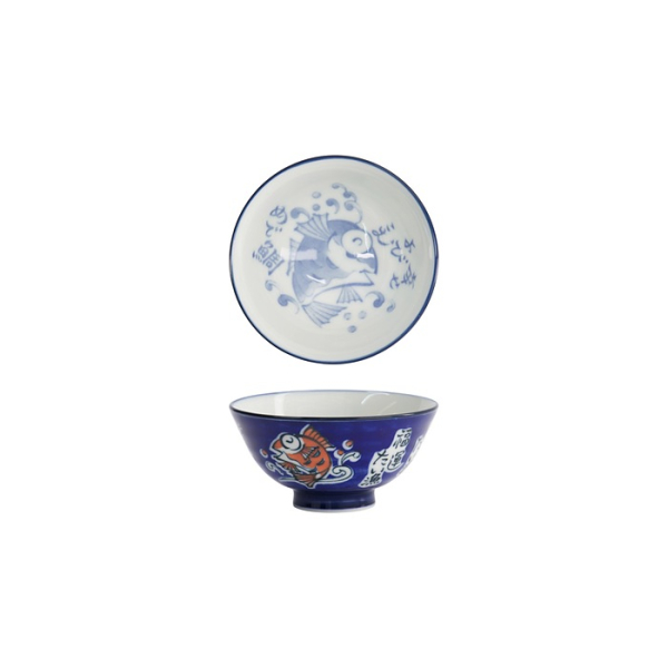 Bowl Kawaii Snapper Blue, Porcelain, 300 ml