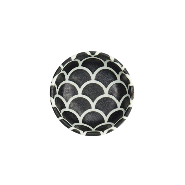 TDS, Bowl, Onyx Noir, Mermaid Design, Ø 9 x 3 cm, Item No. 33219