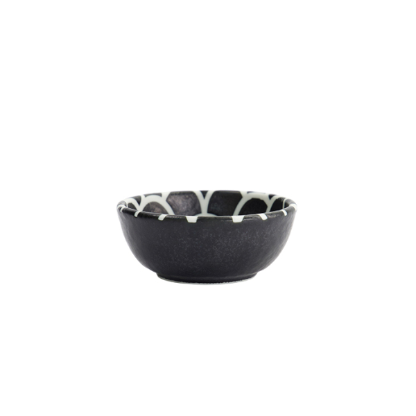 TDS, Bowl, Onyx Noir, Mermaid Design, Ø 9 x 3 cm, Item No. 33219
