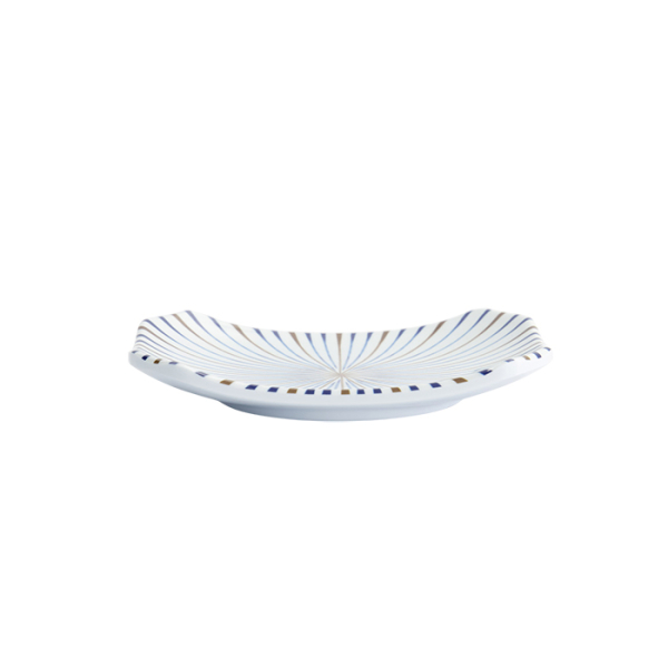 TDS, Rechteckiger Teller, Melamine Tokusa, 15,8x11,5x2,3cm, Art.-Nr. 33276