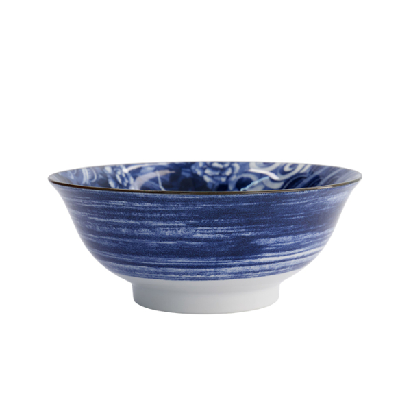 TDS, Bowl, Yakuza, Carp, Blue/White, Ø 21x8.7cm 1300ml, Item No. 33339