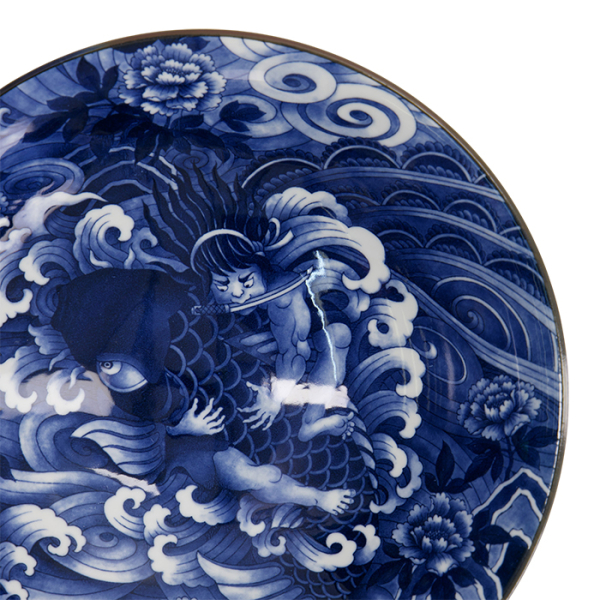 Schale Yakuza Carp Blau/Weiß, Porzellan, 1,6 L, Art.-Nr. 33343