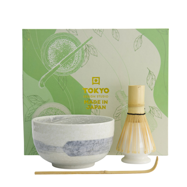 TDS, Matcha Geschenkset, Hayase White, 4-tlg., Ø 13x7cm, Art.-Nr. 33375