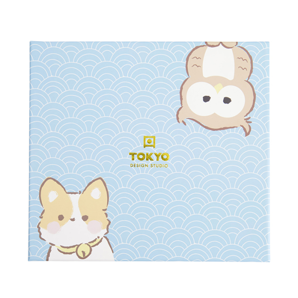 TDS, Sushi Set, Kawaii Shiba Owl, Geschenkset, 4 Stk mit Essstäbchen, Art.-Nr. 33482