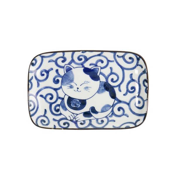 Blue Sakura Rechteckiger Teller bei Tokyo Design Studio (Bild 3 von 6)