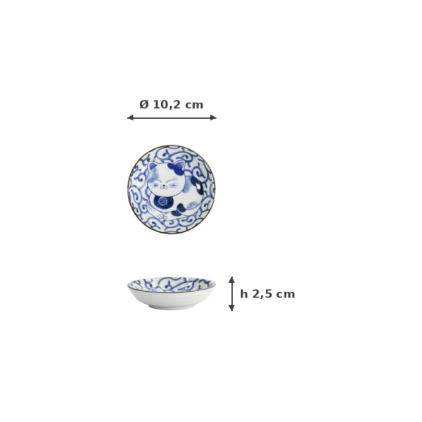 Schale Kawaii Cat Neko, Porzellan, Ø 10,2 cm, Art.-Nr. 33499