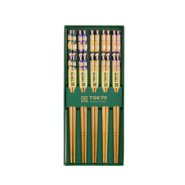 TDS, 5 paar Essstäbchen Geschenkset, Shiba, Art.-Nr. 33521