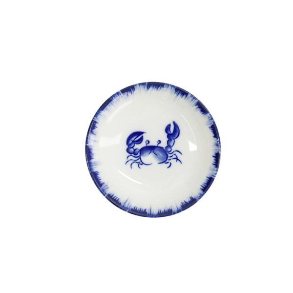 TDS, Sauce Bowl, Crab, Blue/White, Ø 9x2cm - Item No. 33558