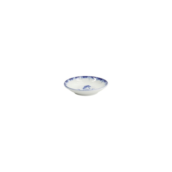 Sauce Bowl Squid Blue, White, Porcelain, Ø 9 cm, Item No. 33560