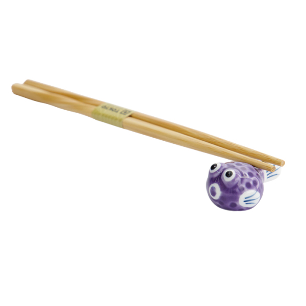 TDS, Chopsticks Rest, Blowfish Purple, Item No. 33565