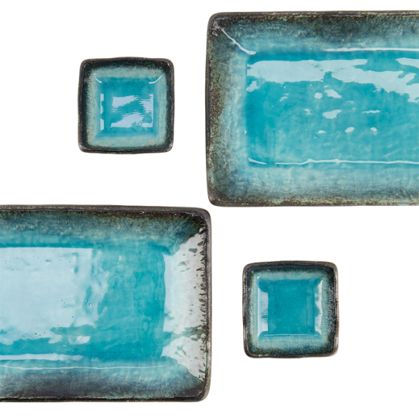 Sushi-Set Yamasaku Sky Blue, 6-tlg., Steinzeug, Art.-Nr. 33601
