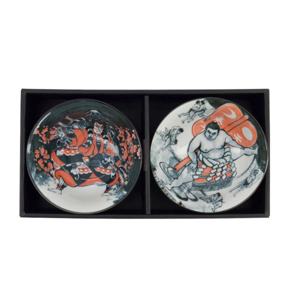 TDS, Tayo Bowl Giftset with chopsticks, Asakusa, 2 Pcs, Ø 14.8x7cm 550ml, Item No. 33605