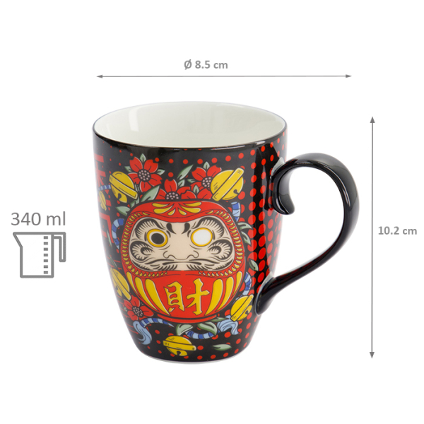 Black Cat Kawaii Lucky Cat Mug with Giftbox at Tokyo Design Studio (picture 7 of 7)