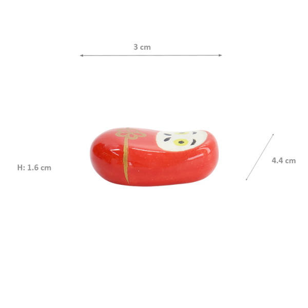 TDS, Kawaii Chopsticks Rest, Daruma Flower, 3.0x4.4x1.6cm, Item No. 33682
