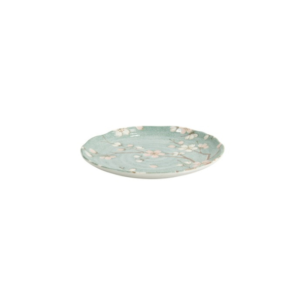 Plate Fujisakura Green, Porcelain, Ø 16.5 cm, Item No. 33707
