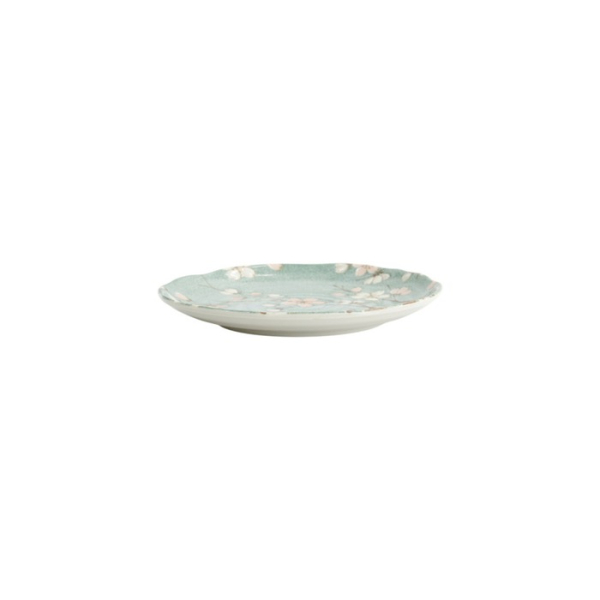 Plate Fujisakura Green, Porcelain, Ø 16.5 cm, Item No. 33707