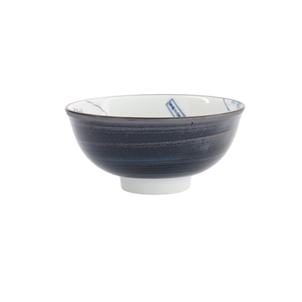 TDS, Rice Bowl, Hokusai, White/Blue, Ø 11.8 x 5.5 cm - Item No. 33730