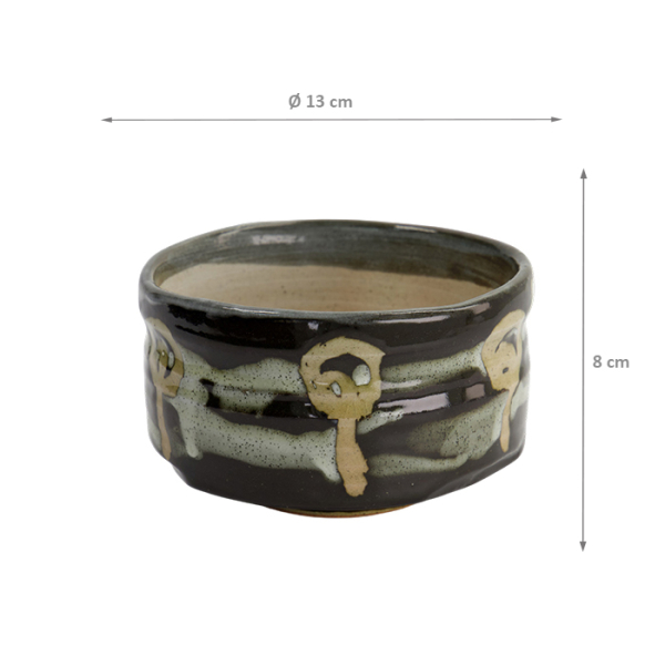 TDS, Matcha Bowl, Shabon Hakubun, Ø 13x8cm, 500ml, Item No. 33912