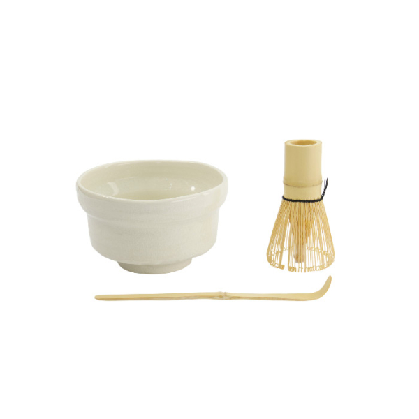 TDS, Matcha Bowl Giftset , 3-piece set, 12.5x7.2 cm, White, Item No. 34059