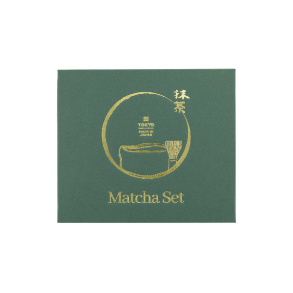 TDS, Matcha Bowl Giftset, 4-piece set, 14.5 x 6.5 cm, Sasa Green, Item No. 34079