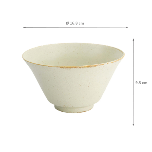 TDS, Bowl, Umizuna Beige, Ø 16.8x9.3 cm, Item No. 34291