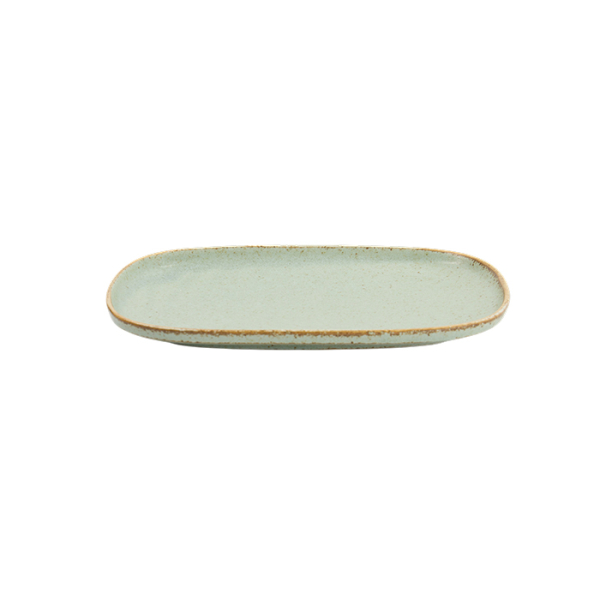 TDS, Plate, Minto Green, 24x16x2cm, Item No. 34295