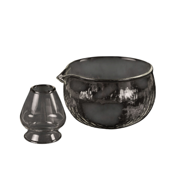 TDS, Matcha Schale Geschenkset, Glass, 4-tlg., 12,5x7,5cm, Glass, Art.-Nr. 37203