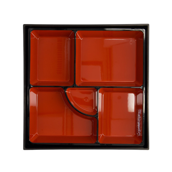 TDS, Bentobox, ABS Lacquerware, 25,5 cm x 25,5 cm, Item No. 4193