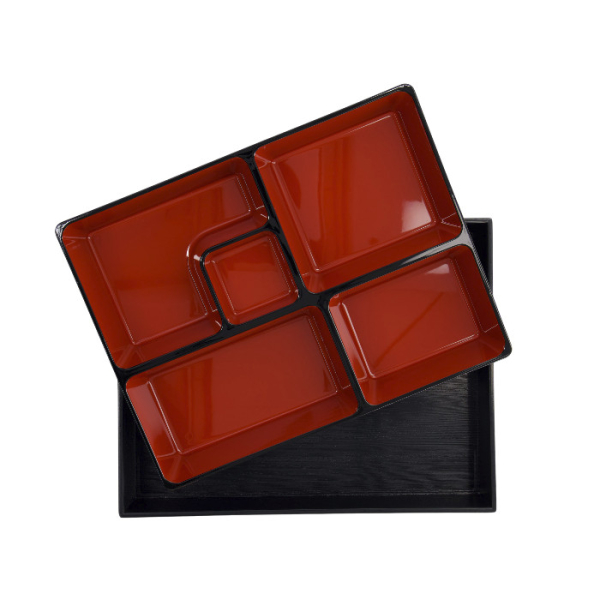 TDS, Bentobox, ABS Lacquerware, 27.5x21.5cm, Item No. 4194