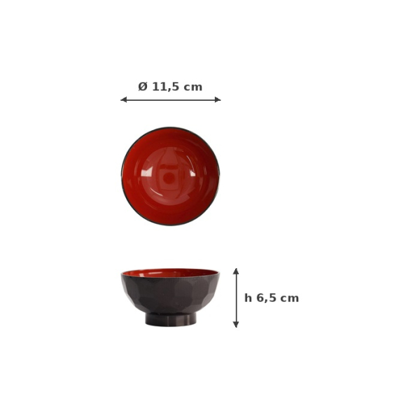 Schale ABS Lacquerware, ABS-Kunststoff, Ø 11,5 cm, Art.-Nr. 4950