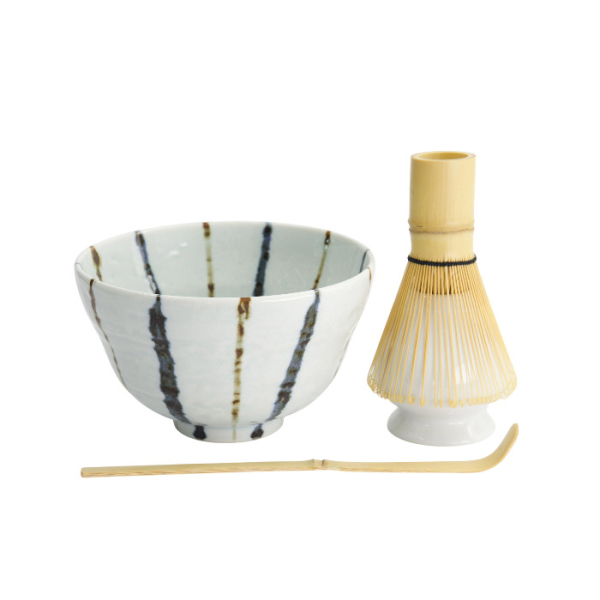 TDS, Matcha Schale Geschenkset, 4-tlg., 13 x 8 cm, Tokusa, Art.-Nr. 617386
