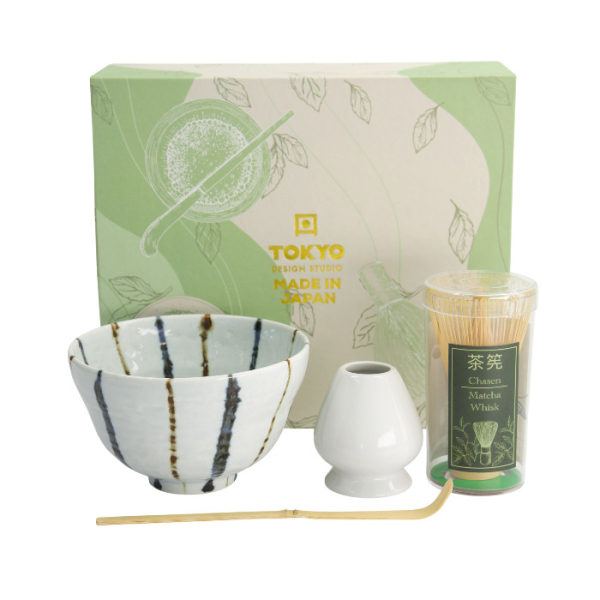 TDS, Matcha Bowl Giftset , 4-Piece set, 13 x 8 cm, Tokusa, Item No. 617386