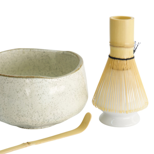 TDS, Matcha Bowl Giftset, 4-piece set, 11.5 x 7.5 cm, Kairagi, Item No. 617447