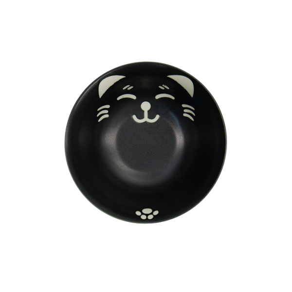 TDS, Schale, Kawaii Cat Neko, Schwarz, Ø 15x7cm, 500ml - Art Nr. 617584
