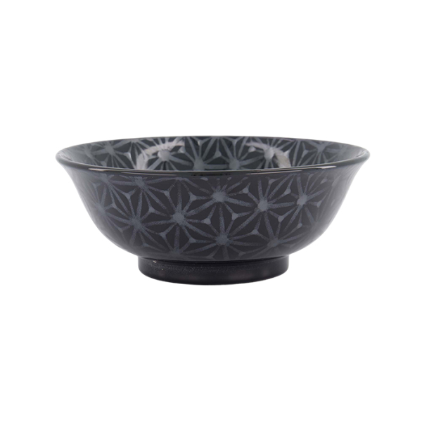 TDS, Ramen Bowl, Kuromonyo Asanoha, Ø 20.5x8 cm, 1200 ml, Item No. 617980