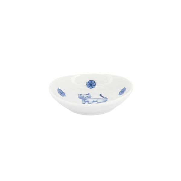 TDS, Saucenschale, Kawaii Hananeko Cat, Blau, Ø 9,8 cm x 2,5 cm, Art.-Nr. 618000