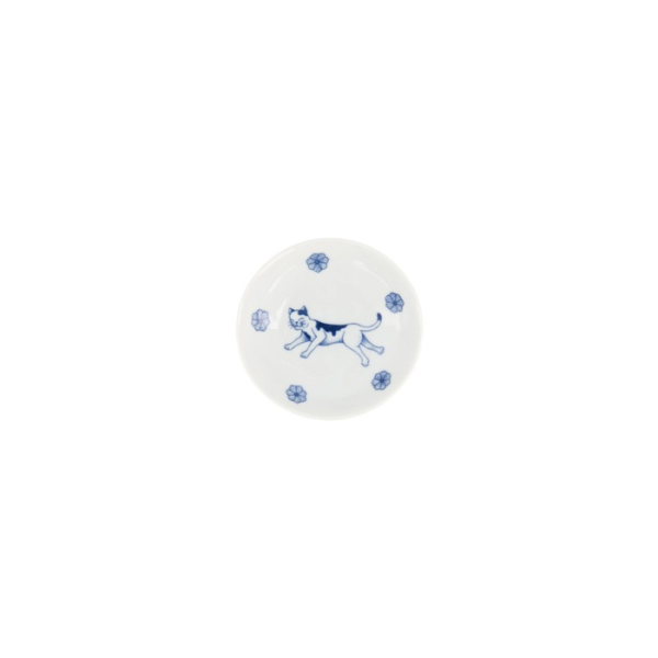 Saucenschale Kawaii Hananeko Cat Blau, Porzellan, Ø 9,8 cm, Art.-Nr. 618017