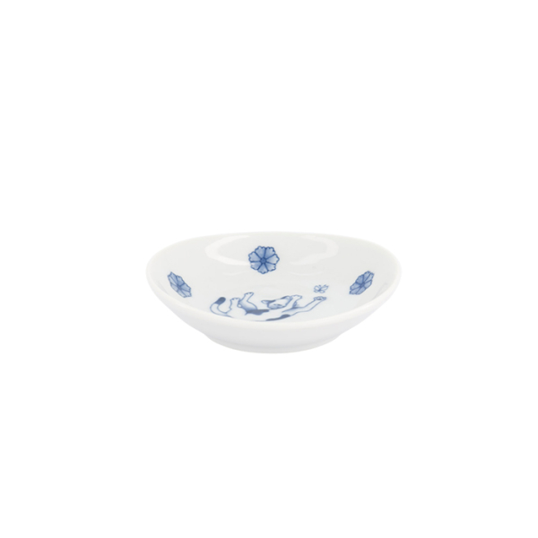 TDS, Saucenschale, Kawaii Hananeko Cat, Blau, Ø 9,8 x 2,5 cm- Art Nr. 618031