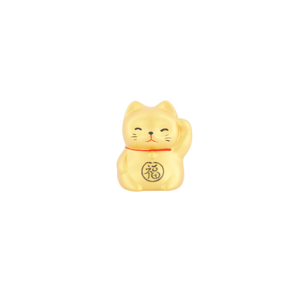 TDS, Glückskatze / Lucky Cat, Dekoration, Gold, 5.2 cm - Art Nr. 6197