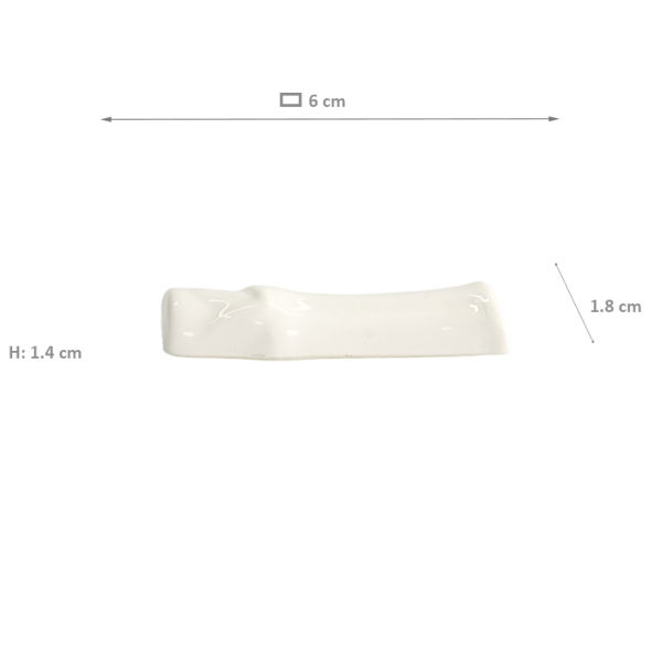TDS, Chopsticks Rest, White Series, 6 cm - Item No. 7171