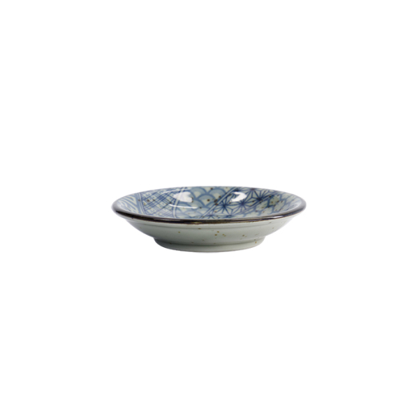 Sauce Bowl Mashiko Blue, White, Porcelain, Ø 9.5 cm, Height 2 cm, Item No. 7291