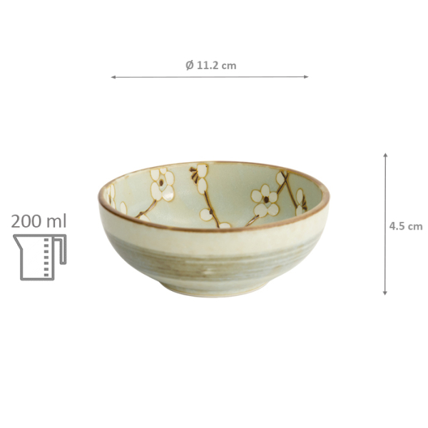 TDS, Rice Bowl, Soshun Matte, Ø 11 cm, Item No. 7370