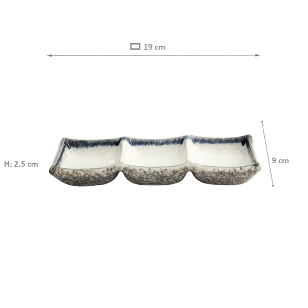 TDS, Dip Schale, Tajimi, 19 cm x 9 cm, Art.-Nr. 7456