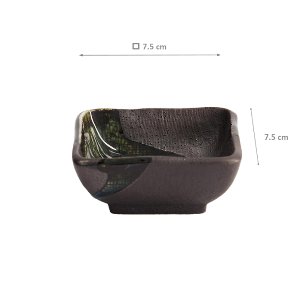 Saucenschale Mino Craft Grün/Grau, Steinzeug, 7,5 × 7,5 cm, Art.-Nr. 7679