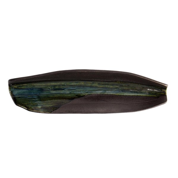 Servierplatte Mino Craft Grün/Grau, Steinzeug, 40 × 11 cm, Art.-Nr. 7681