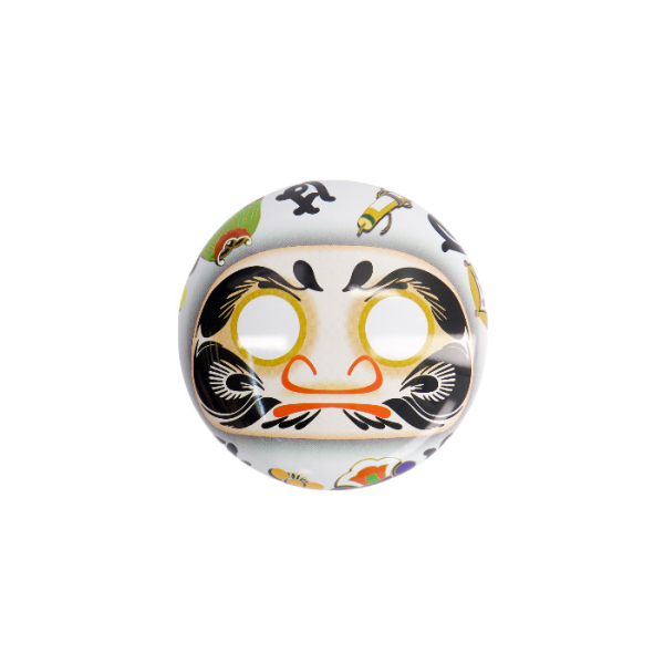 TDS, Tea Container S.S., Decoration, 8.25cm, 100g, Daruma White, item Nr.: 7790